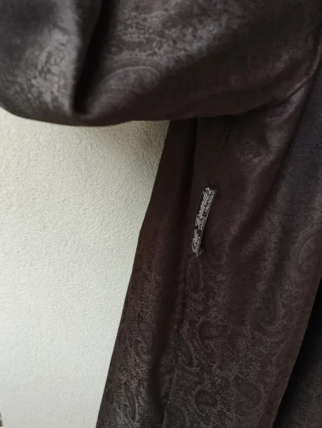 Abrigo vintage de ramusqué marrón (piel natural)