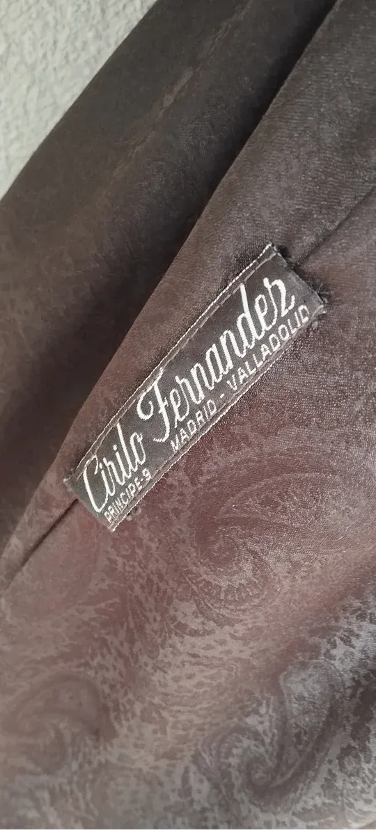 Abrigo vintage de ramusqué marrón (piel natural)