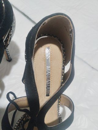 Sandalias lunares tacón fino