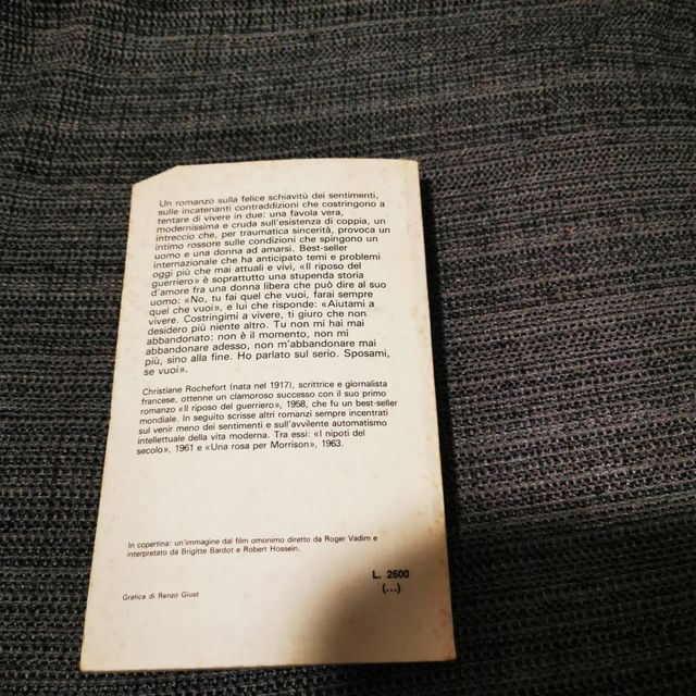 Il riposo del guerriero