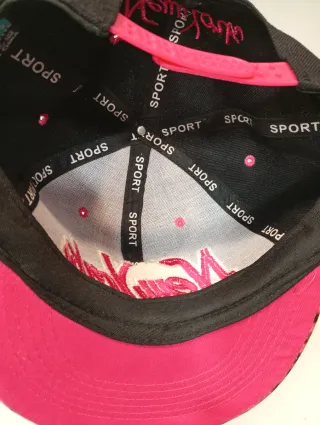 Gorra New York Negra y Rosa