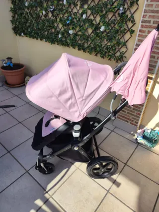 Carro de bebé rosa bugaboo camaleón