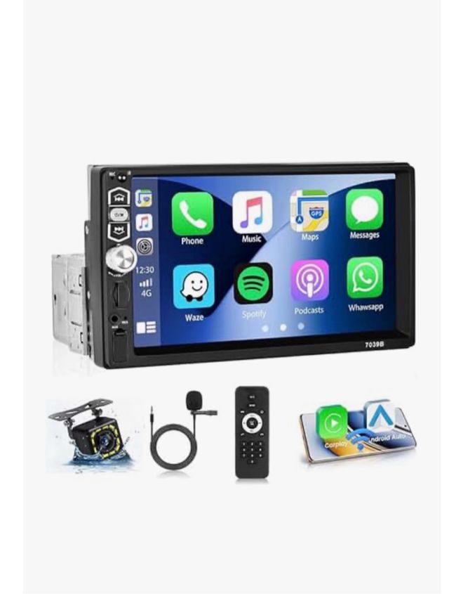 Radio Coche HIKITY 1 DIN CarPlay Wireless