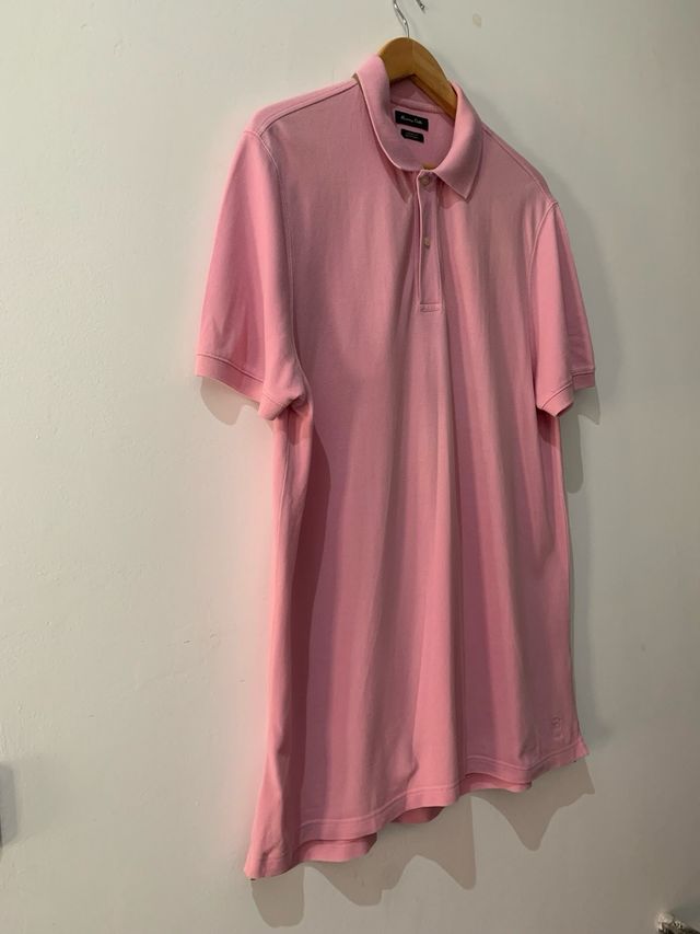 Polo Massimo Dutti Rosa Talla L