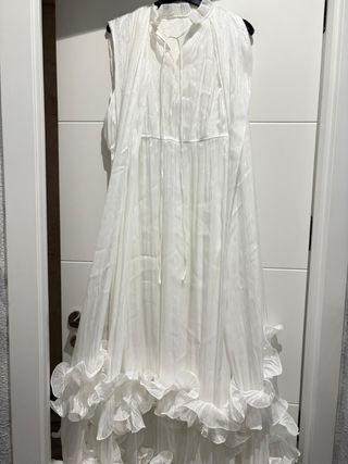 Vestido de fiesta o novia blanco o fiesta ibicenco