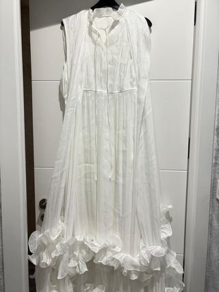 Vestido de fiesta o novia blanco o fiesta ibicenco