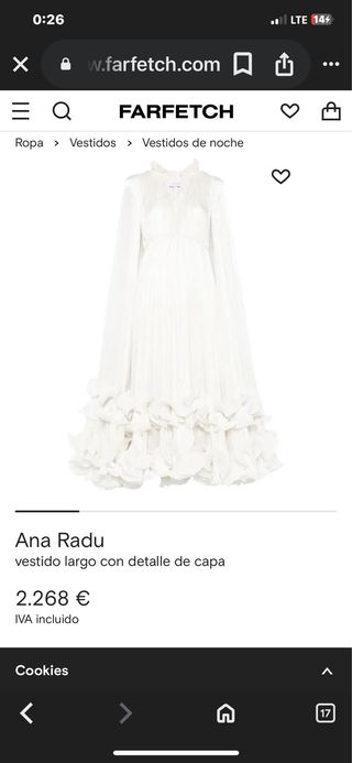 Vestido de fiesta o novia blanco o fiesta ibicenco