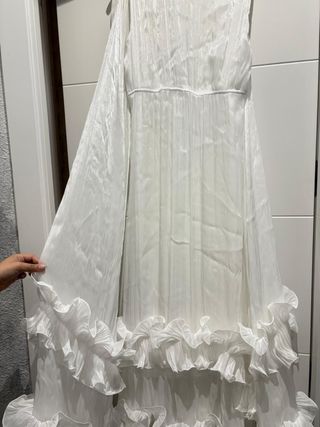 Vestido de fiesta o novia blanco o fiesta ibicenco