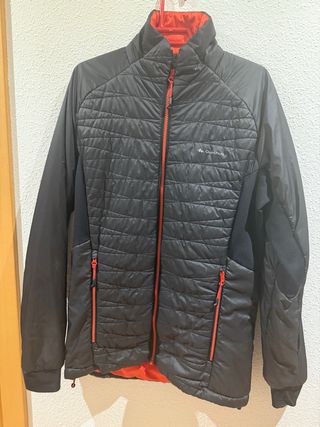 Chaqueta Quechua Hombre Negra y Roja