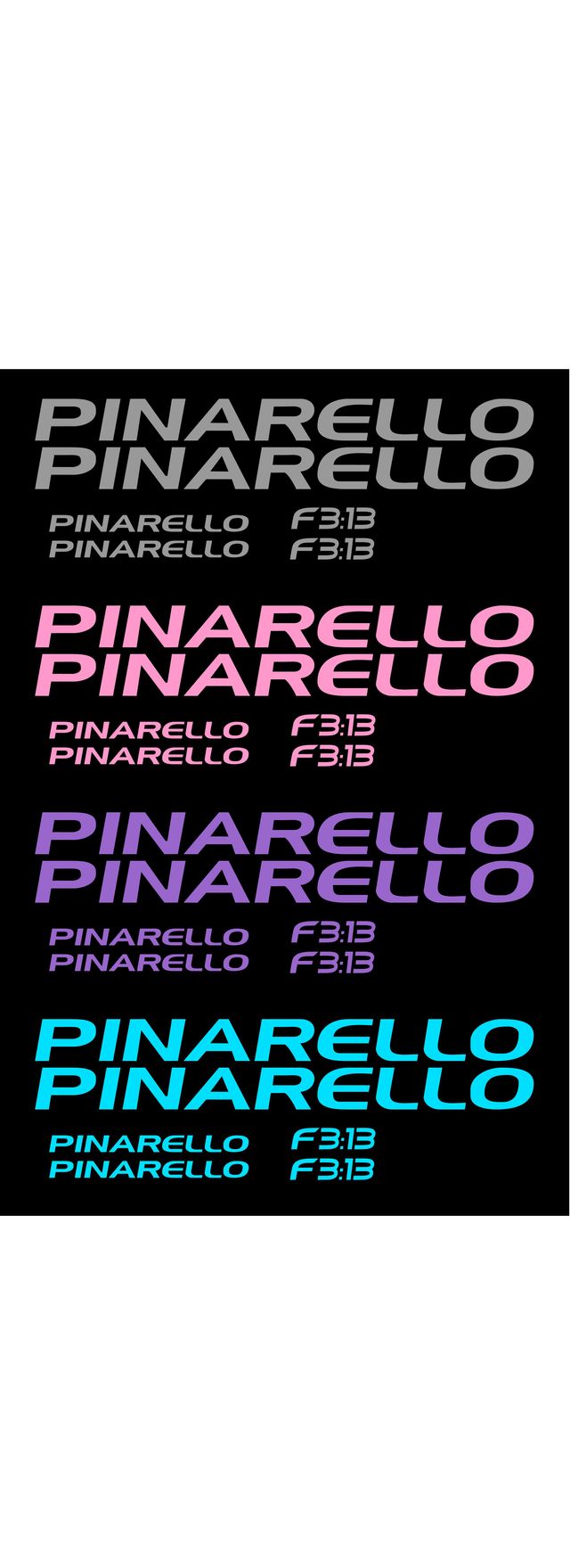 Set pegatinas para bicicleta PINARELLO