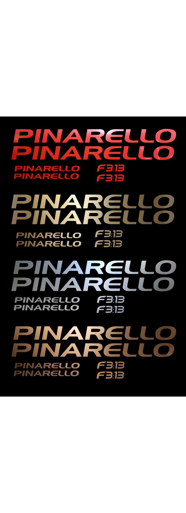 Set pegatinas para bicicleta PINARELLO