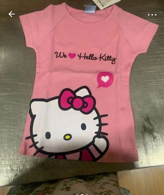 T-shirt Hello Kitty 5 anos rosa