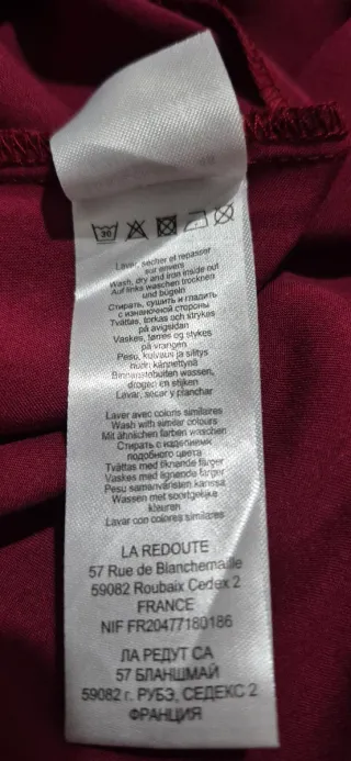 3x2. Camisa granate talla grande/50.