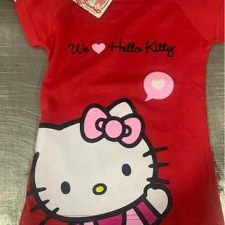 T-shirt Hello Kitty 5 anos vermelha nova