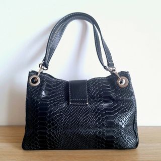 Bolso Piel con Grabado de Mujer