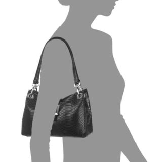 Bolso Piel con Grabado de Mujer