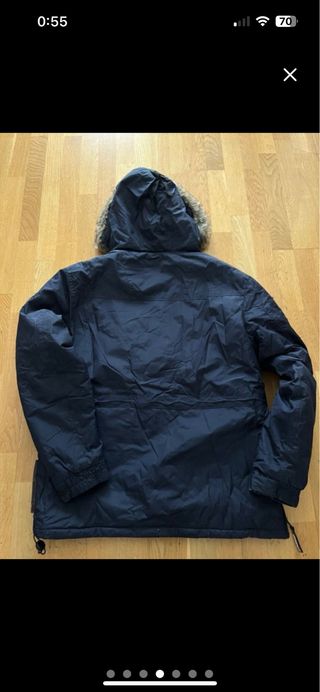 Parka geographical norway  azul con capucha