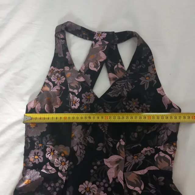 Vestido floral negro y rosa El Corte Inglés