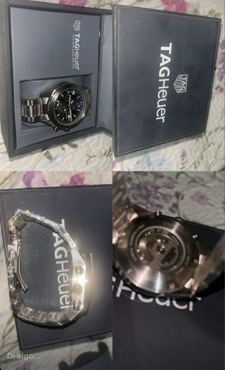 TAG Heuer Reloj Negro y Plateado