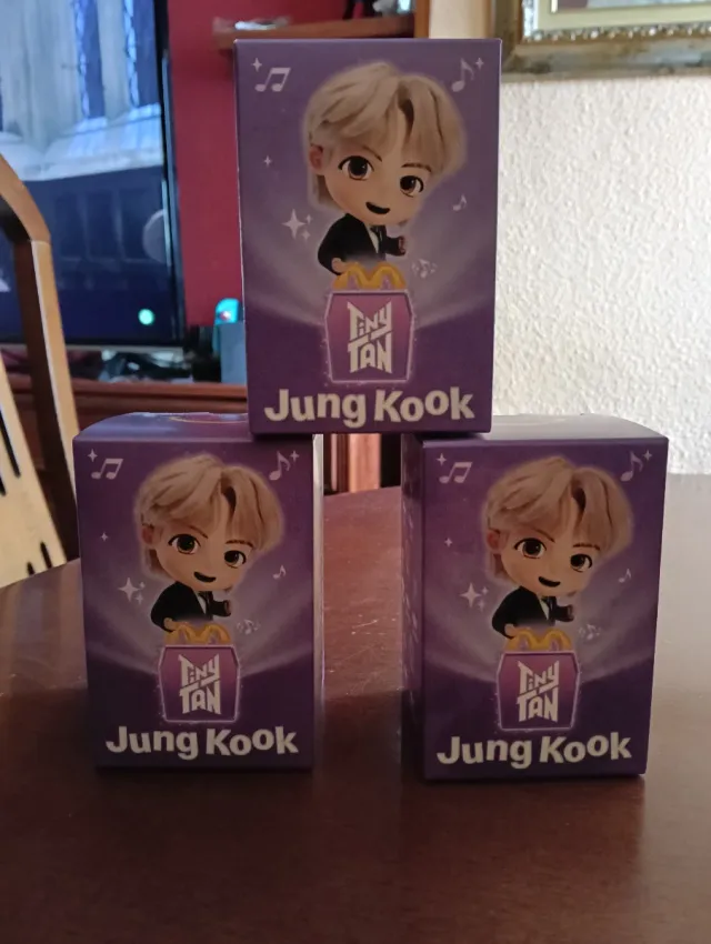 3 Figuras Jung Kook BTS McDonald's