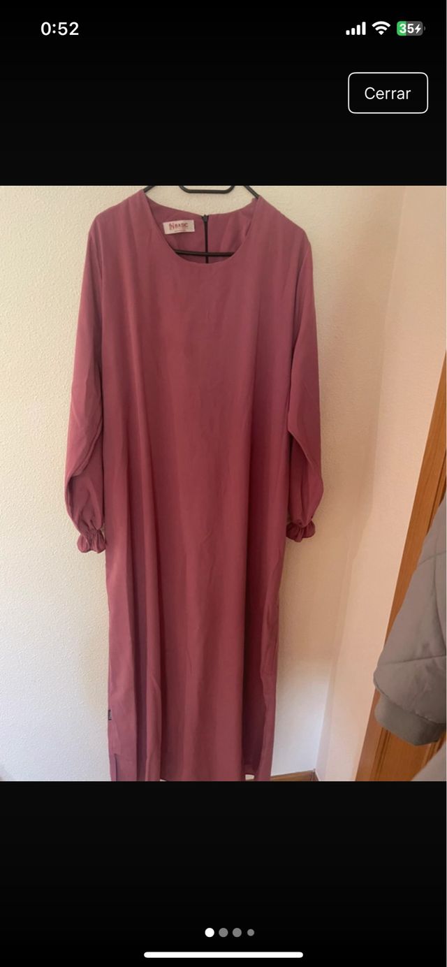 Abaya/Vestido rosa 