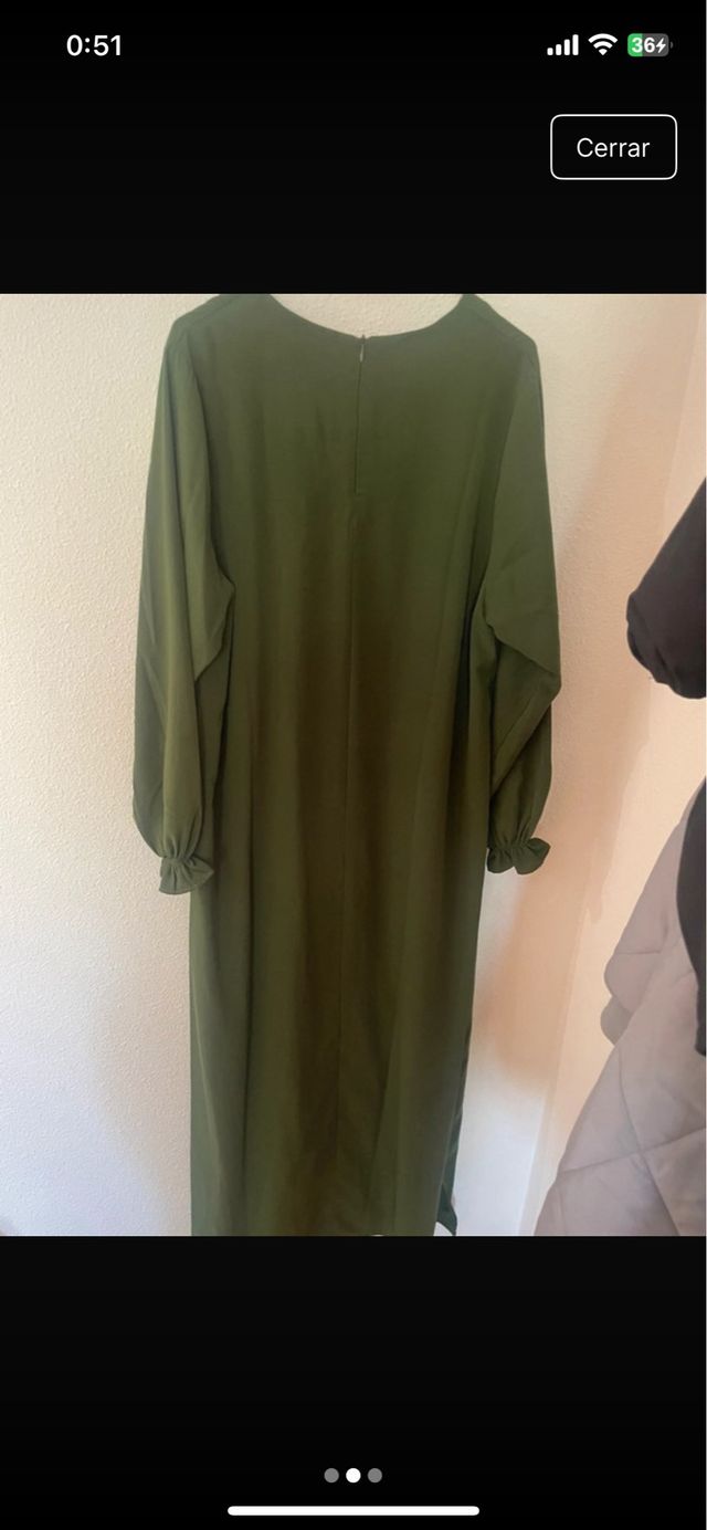 Abaya / Vestido Verde Talla Única