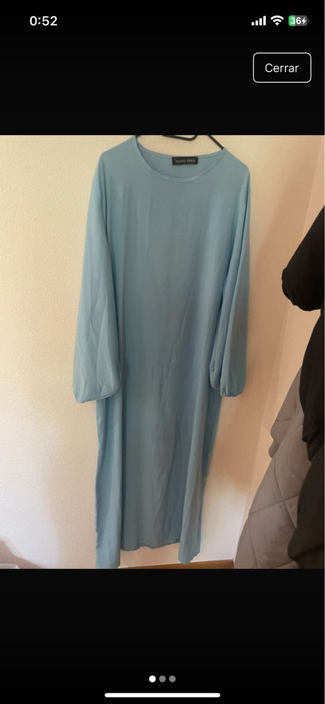 Abaya/vestido azul talla única
