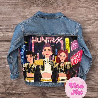 Cazadora vaquera pintada a mano