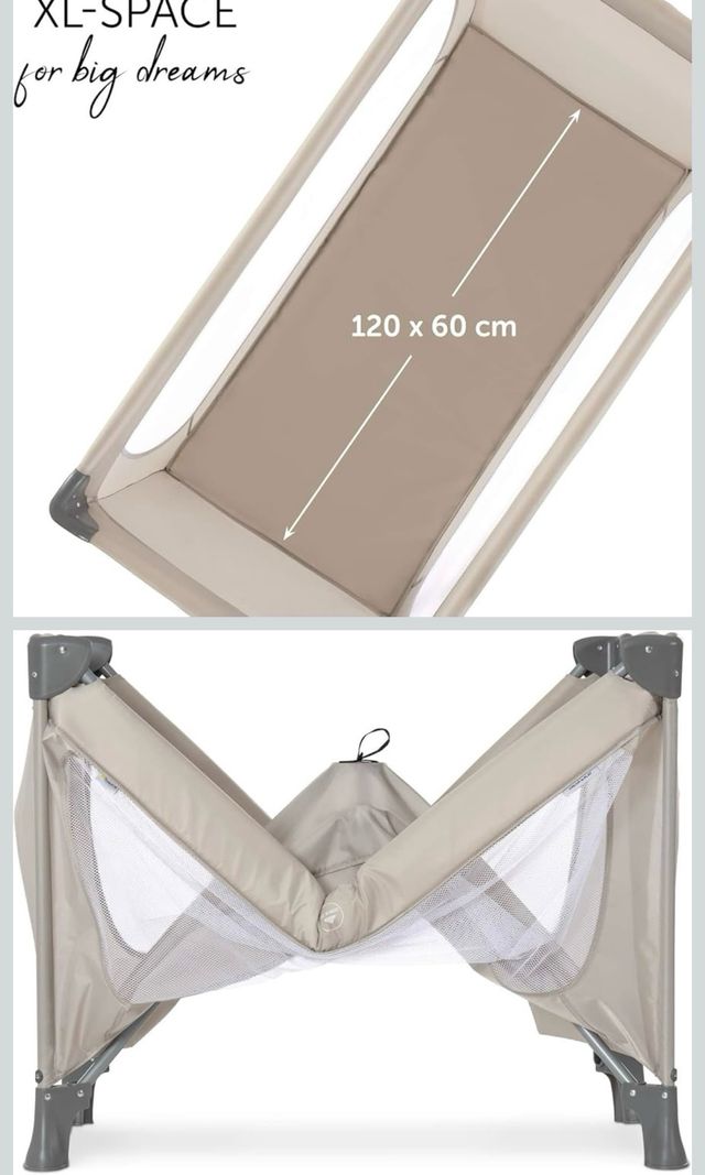 Cuna de viaje plegable nueva sin usar