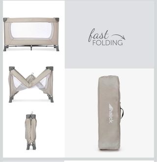 Cuna de viaje plegable nueva sin usar