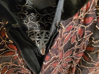 Vestido Terciopelo Negro Talla 46