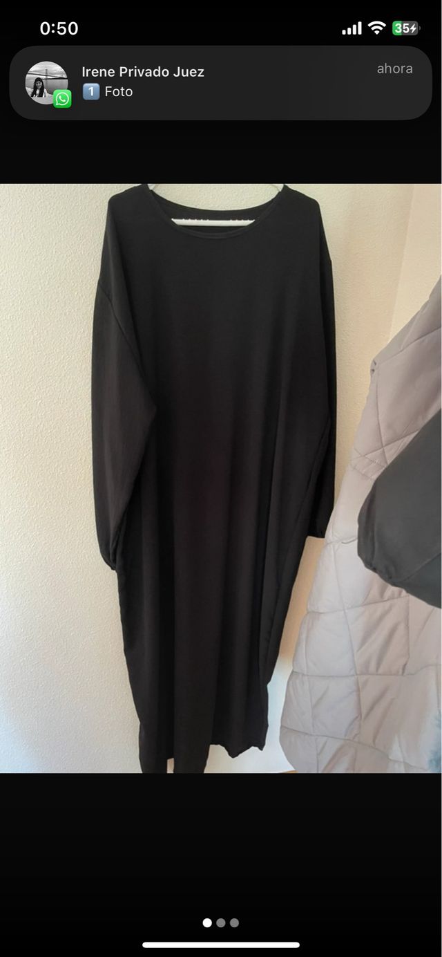 Abaya / Vestido Negro Talla Única