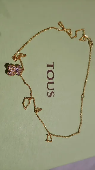 ☆Colgante Oso oro/vermeil con circonitas.