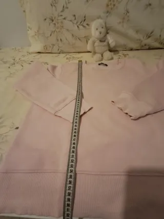 Sudadera Zara Rosa Talla M Poco Uso