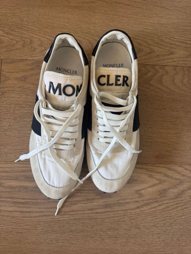 Moncler Sneakers Beige/Blanco Usadas 1 Vez