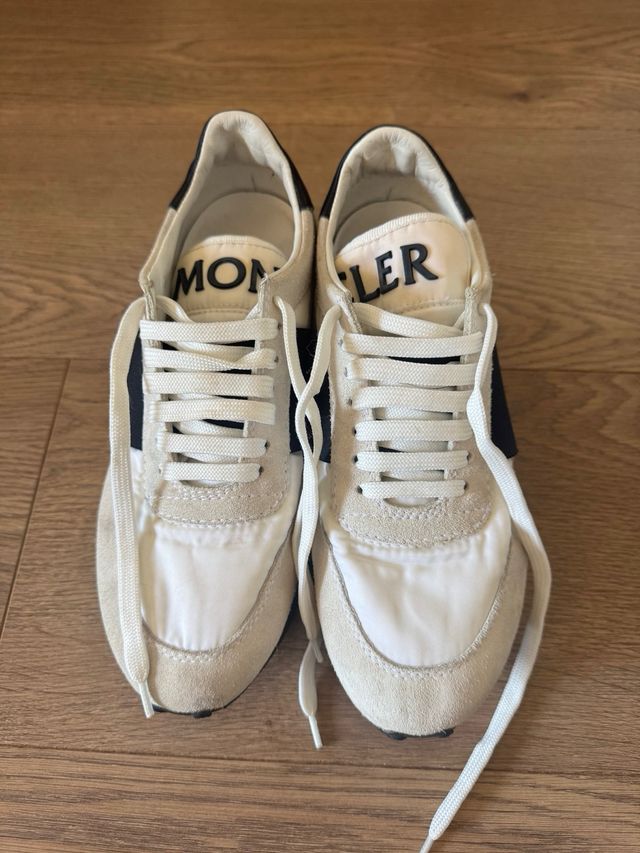 Moncler Sneakers Beige/Blanco Usadas 1 Vez