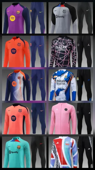 Conjunto Chándal Fútbol Azul y Morado