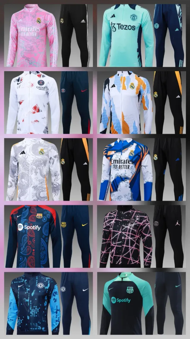 Conjunto Chándal Fútbol Azul y Morado