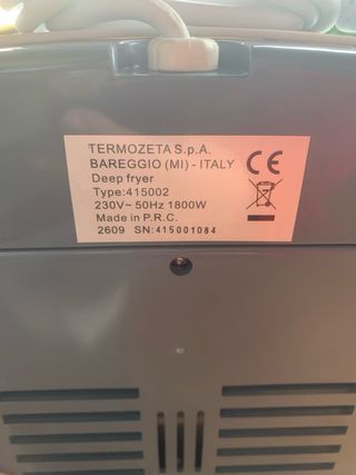 Friggitrice Termozeta Maxi Fri 2500