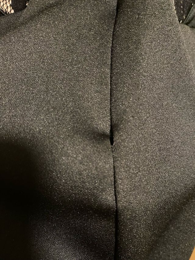 Vestido Bershka negro encaje y transparencias