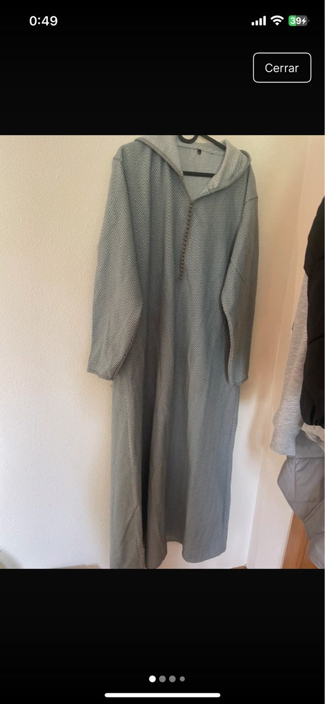 Vestido/Kandora Invierno Gris Talla Única