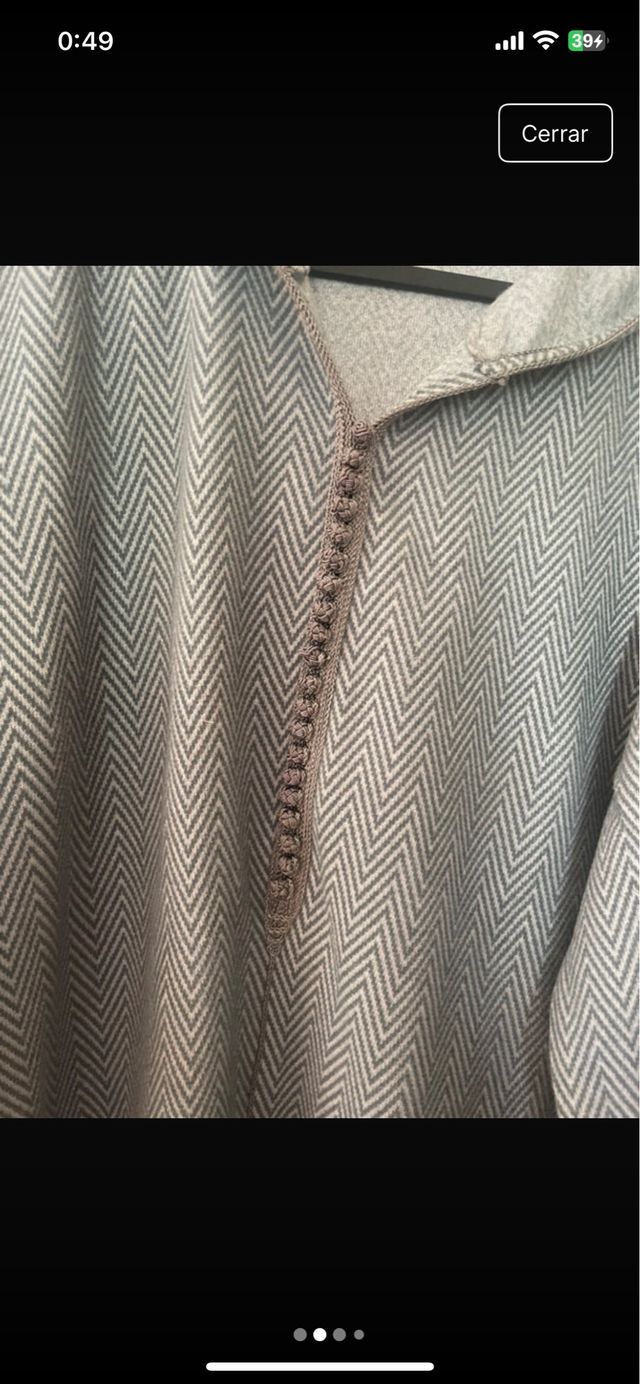 Vestido/Kandora Invierno Gris Talla Única