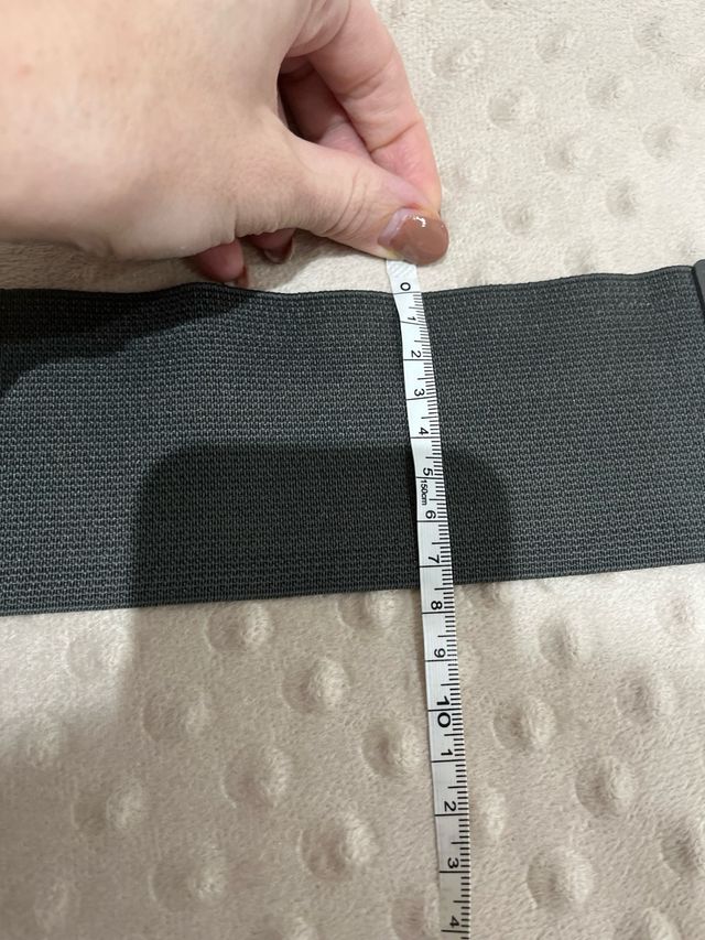 Cintura elastica grigio antracite con strass