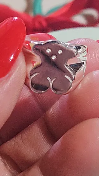 ☆Anillo Oso Plata