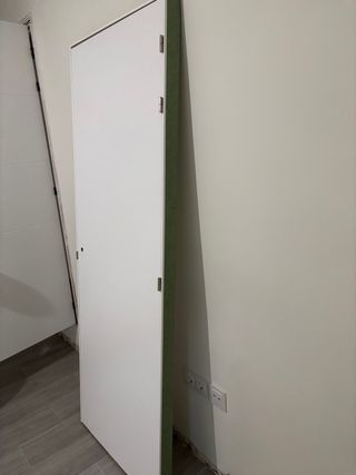 Puerta interior abatible blanca