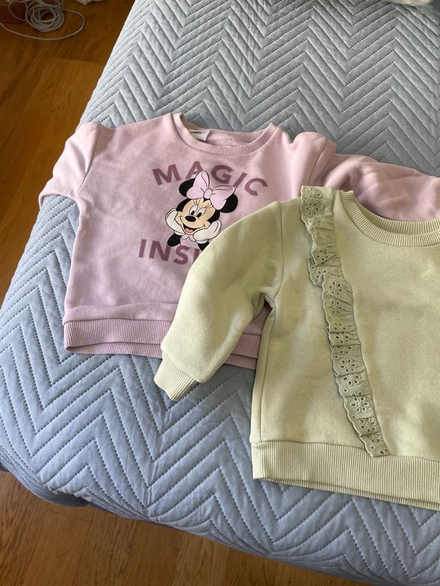 Conjunto 2 sudaderas niña Minnie Mouse
