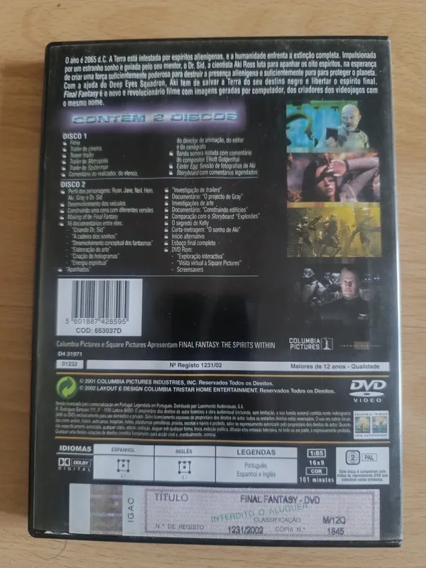 Final Fantasy - O Filme DVD