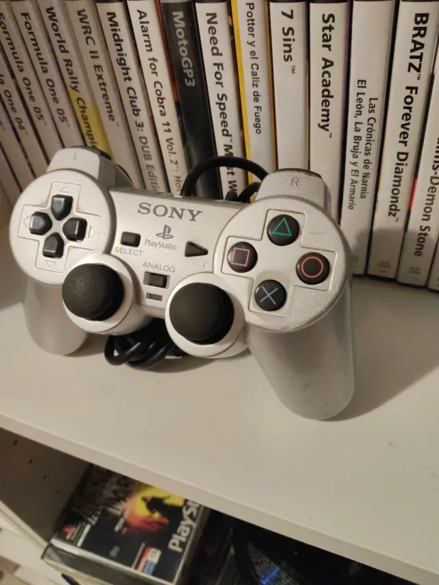 Mando DualShock 2 PS2 silver