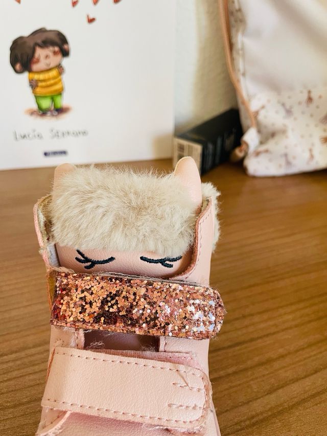 Botas Gioseppo niña piel unicornio rosa