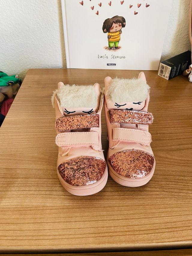 Botas Gioseppo niña piel unicornio rosa